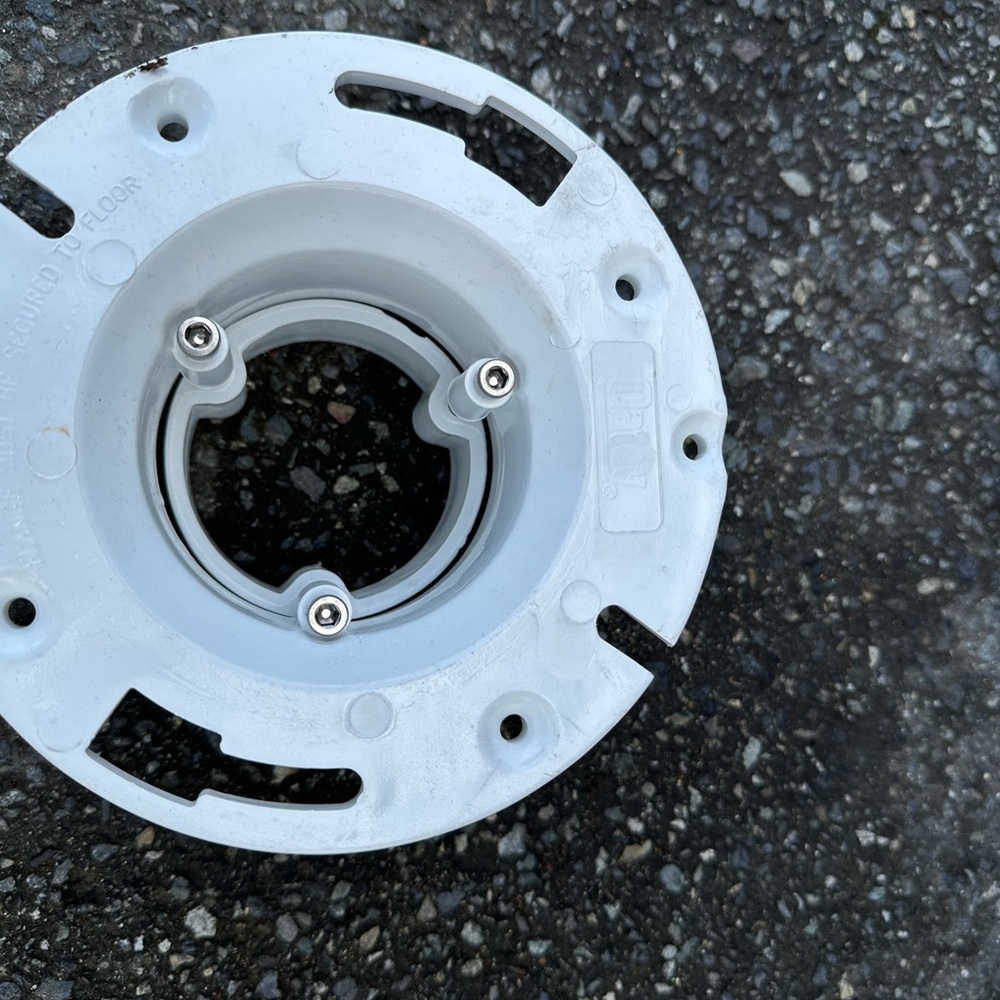 White Circular Mounting Bracket